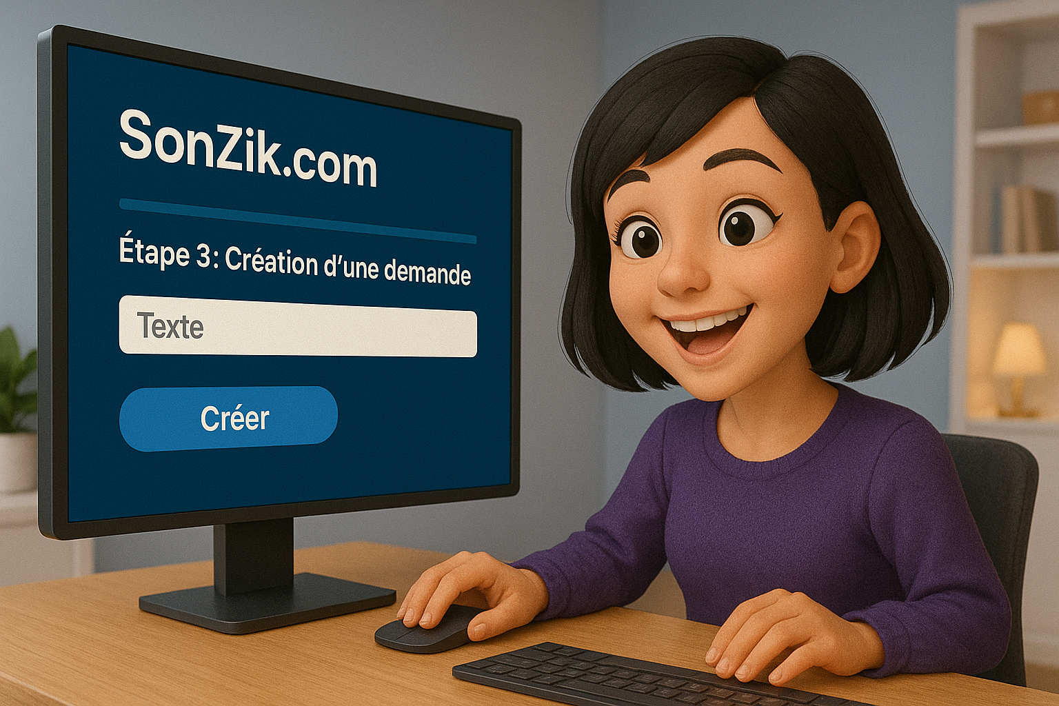 Création d'une demande